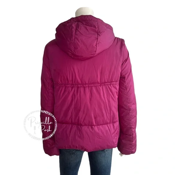Moncler Magenta 'Amaryllis' Down Puffer Jacket Puffer Coat Fuchsia Pink Purple - Picture 8 of 14